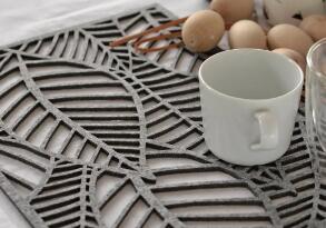 激光切割餐墊，美觀又衛生