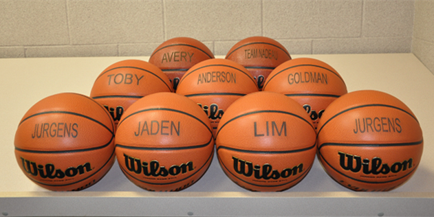 籃球激光打標機，玩轉熱血球場